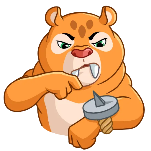 😠 Стикер «Sabretooth» для Telegram