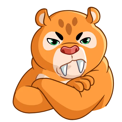 😠 Стикер «Sabretooth» для Telegram