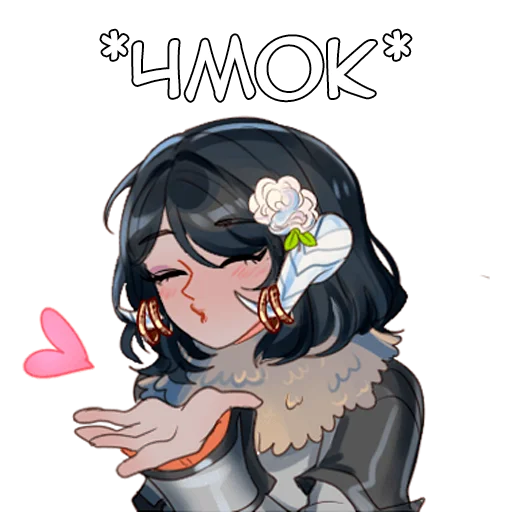 😘 Стикер «Сачико» для Telegram