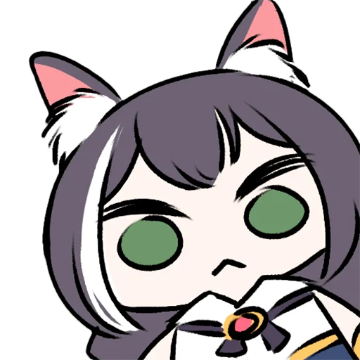 😕 Стикер «Sad Kyaru-chan» для Telegram