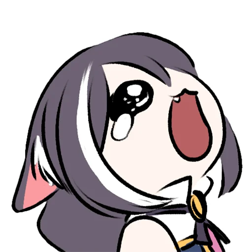 🥺 Стикер «Sad Kyaru-chan» для Telegram
