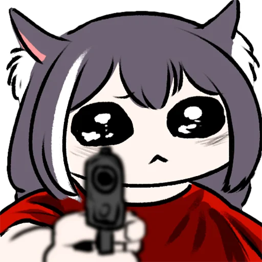 💀 Стикер «Sad Kyaru-chan» для Telegram