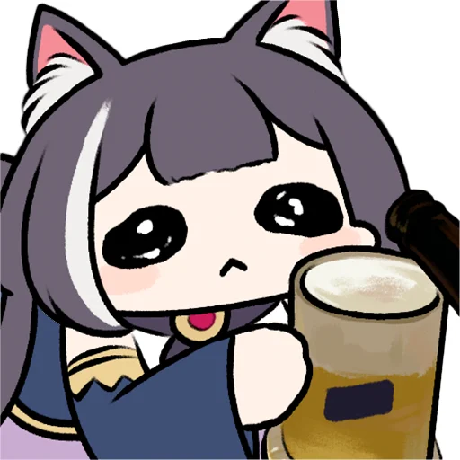 🍺 Стикер «Sad Kyaru-chan» для Telegram