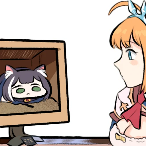 📞 Стикер «Sad Kyaru-chan» для Telegram