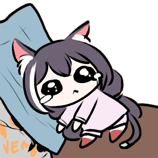 🥺 Стикер «Sad Kyaru-chan» для Telegram