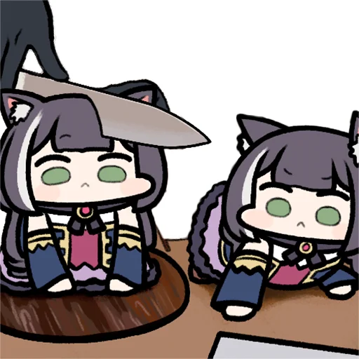 🍰 Стикер «Sad Kyaru-chan» для Telegram