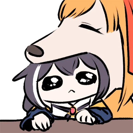 🐶 Стикер «Sad Kyaru-chan» для Telegram