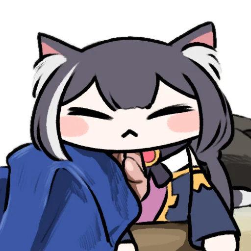 🥰 Стикер «Sad Kyaru-chan» для Telegram