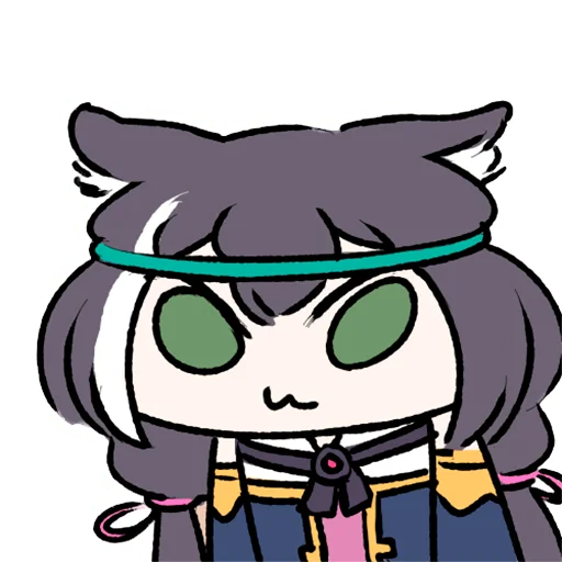 👺 Стикер «Sad Kyaru-chan» для Telegram