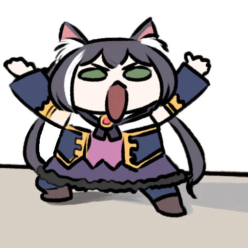 🙌 Стикер «Sad Kyaru-chan» для Telegram