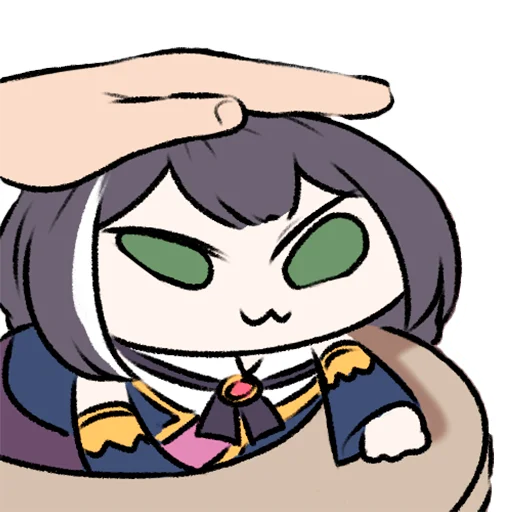 👐 Стикер «Sad Kyaru-chan» для Telegram