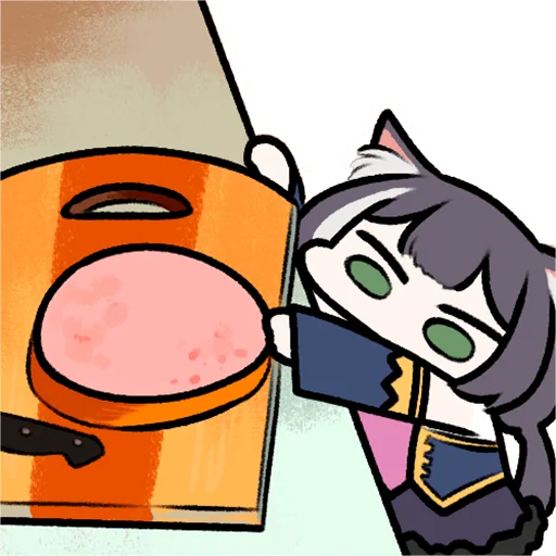 🐈 Стикер «Sad Kyaru-chan» для Telegram
