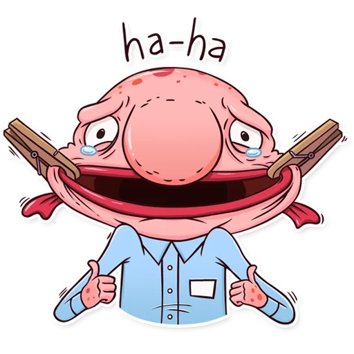 Стикерпак Sad Blobby для Telegram