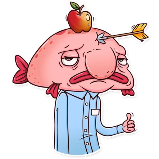 👍 Стикер «Sad Blobby» для Telegram