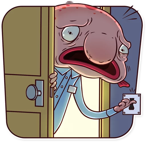 😨 Стикер «Sad Blobby» для Telegram