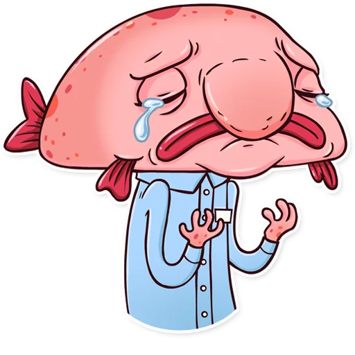 😢 Стикер «Sad Blobby» для Telegram