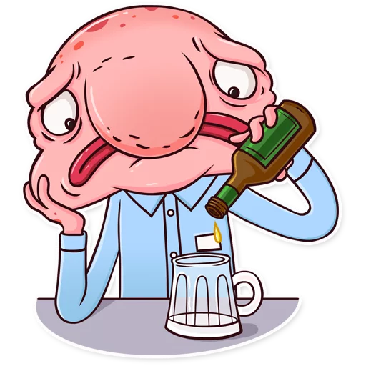 🍺 Стикер «Sad Blobby» для Telegram