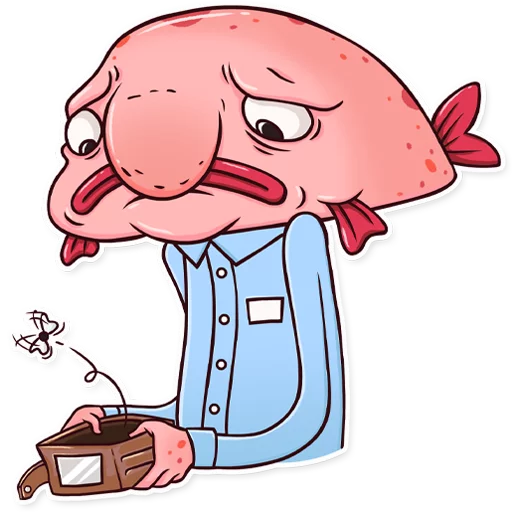 💸 Стикер «Sad Blobby» для Telegram