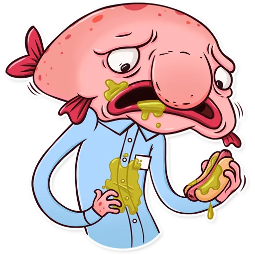 🌭 Стикер «Sad Blobby» для Telegram