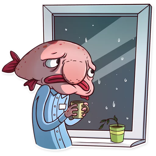☕ Стикер «Sad Blobby» для Telegram
