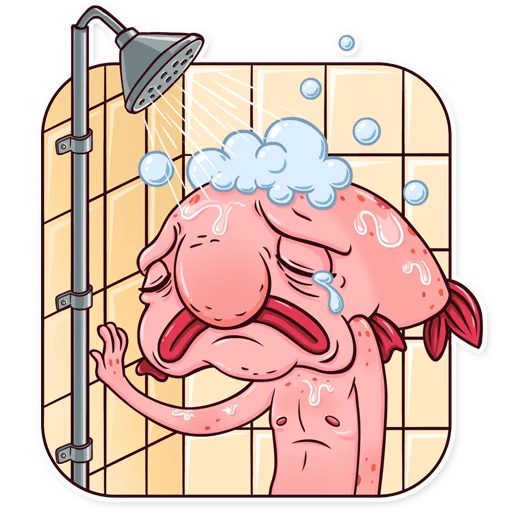 🚿 Стикер «Sad Blobby» для Telegram