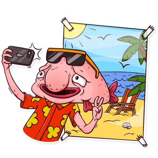 🏝 Стикер «Sad Blobby» для Telegram