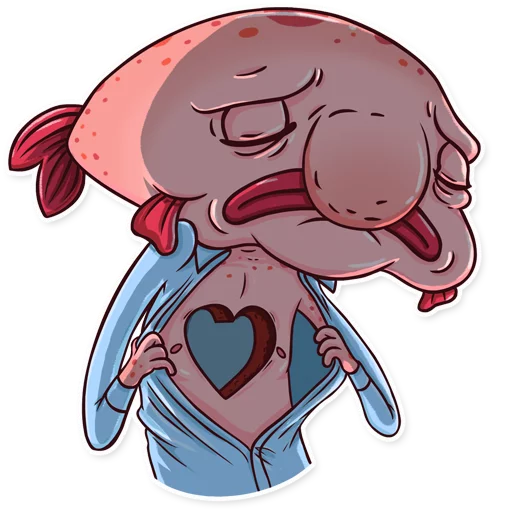 💔 Стикер «Sad Blobby» для Telegram
