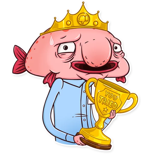 🏆 Стикер «Sad Blobby» для Telegram