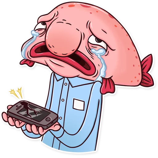 📱 Стикер «Sad Blobby» для Telegram
