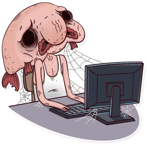 🖥 Стикер «Sad Blobby» для Telegram