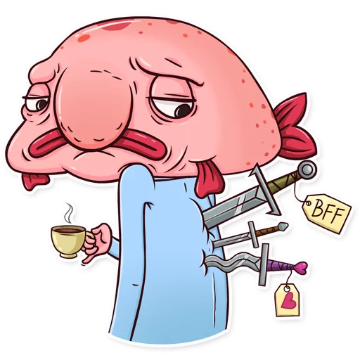 🗡 Стикер «Sad Blobby» для Telegram