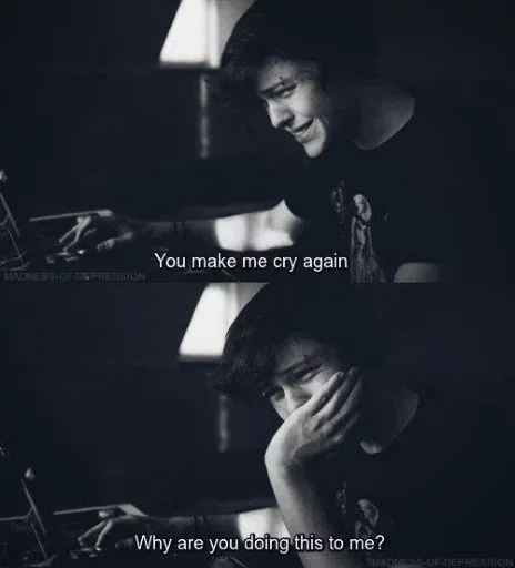 🥺 Стикер «Sad day and Sad Life» для Telegram