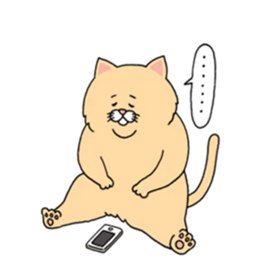 😫 Стикер «Sad Fat Cat» для Telegram