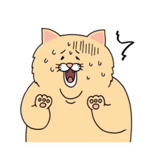 😨 Стикер «Sad Fat Cat» для Telegram