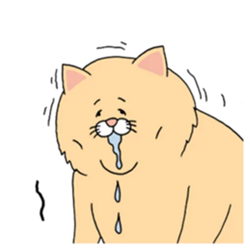 😰 Стикер «Sad Fat Cat» для Telegram