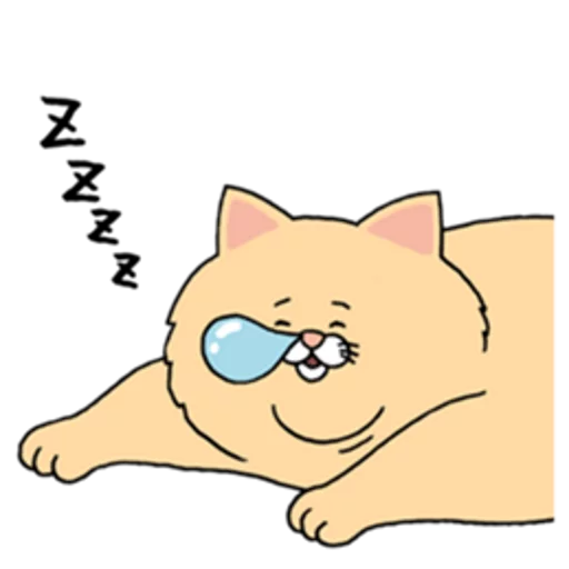 😴 Стикер «Sad Fat Cat» для Telegram