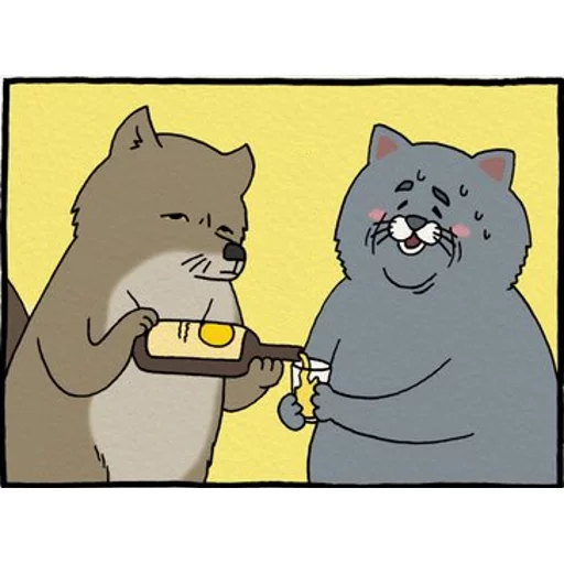 🌚 Стикер «Sad Fat Cat» для Telegram