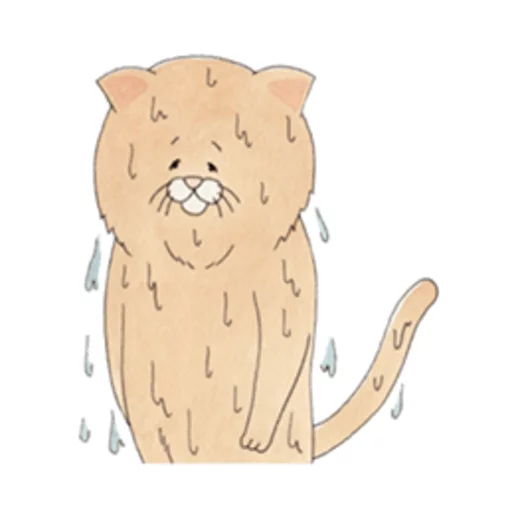 😰 Стикер «Sad Fat Cat» для Telegram