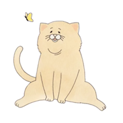 😌 Стикер «Sad Fat Cat» для Telegram