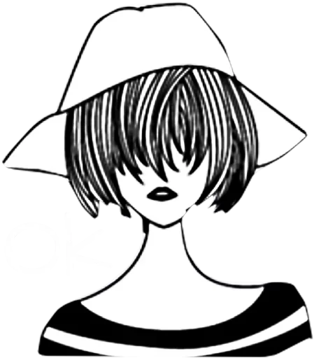 🙁 Стикер «Sad Girl» для Telegram