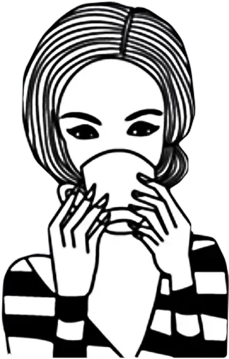 😕 Стикер «Sad Girl» для Telegram