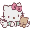 Стикер 4 Смайлы Hello Kitty и Kuromi