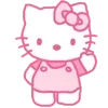 Стикер 28 Смайлы Hello Kitty и Kuromi