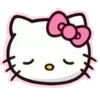Стикер 5 Смайлы Hello Kitty и Kuromi