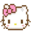 Стикер 7 Смайлы Hello Kitty и Kuromi