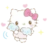 Стикер 10 Смайлы Hello Kitty и Kuromi