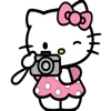 Стикер 18 Смайлы Hello Kitty и Kuromi