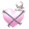 Стикер 12 Смайлы Hello Kitty и Kuromi