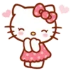 Стикер 14 Смайлы Hello Kitty и Kuromi