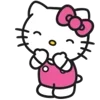 Стикер 17 Смайлы Hello Kitty и Kuromi